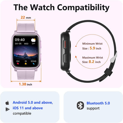 FITVII Fitness Tracker Smart Watch 