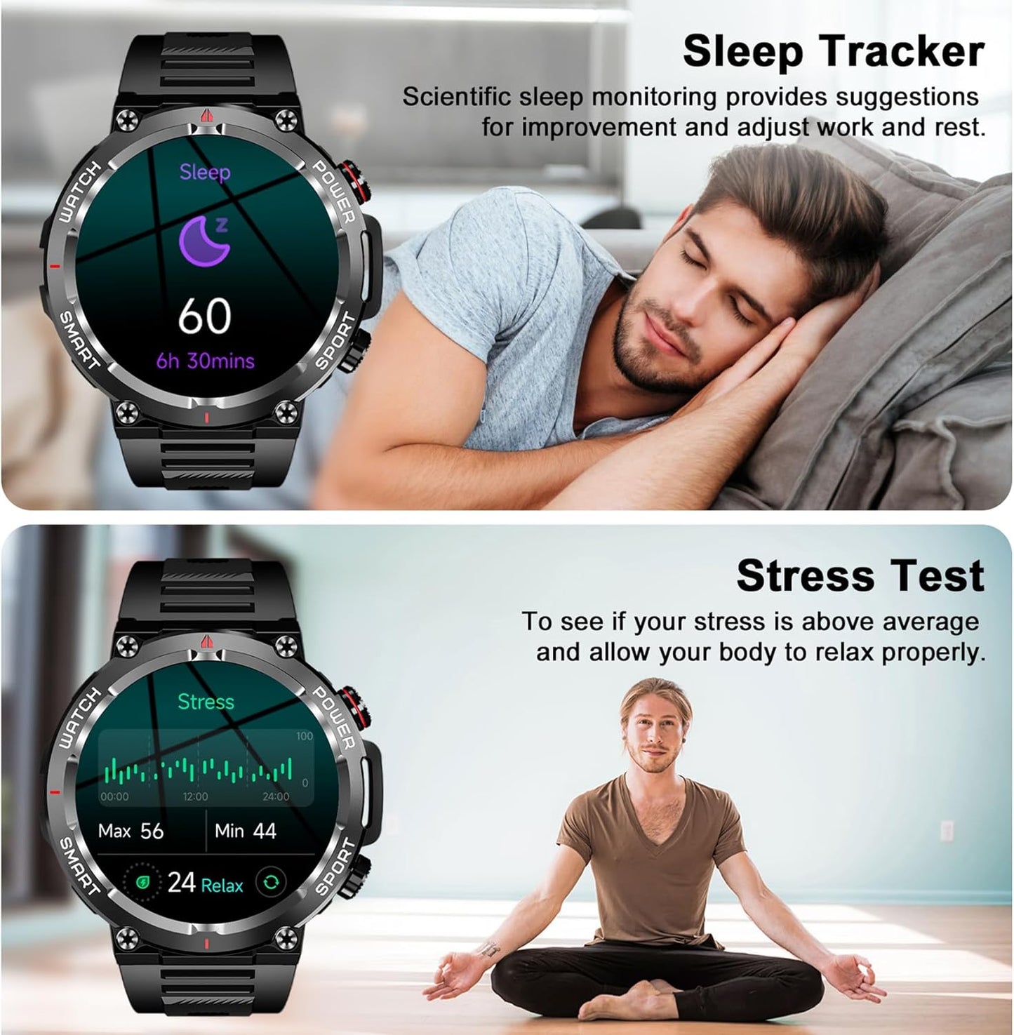 Military Smart Watch for Men