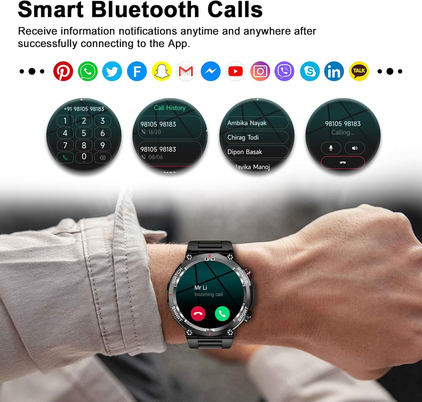 Military Smart Watch for Men
